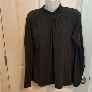 Michael Kors Charcoal Long Sleeve Blouse